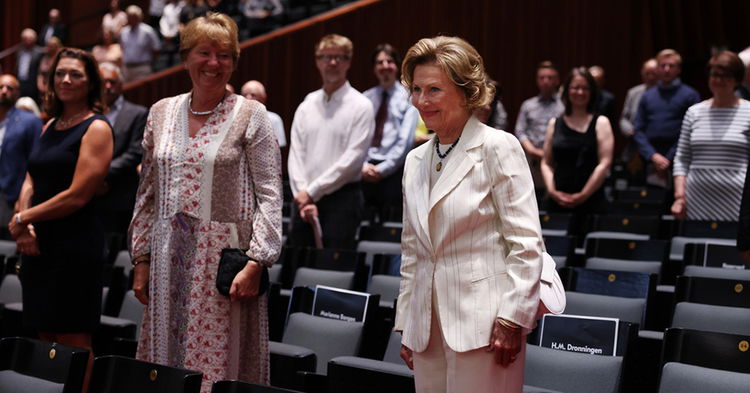 Dronning Sonja i Oslo Konserthus.